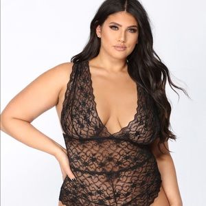 Black Lace Teddy (never used)